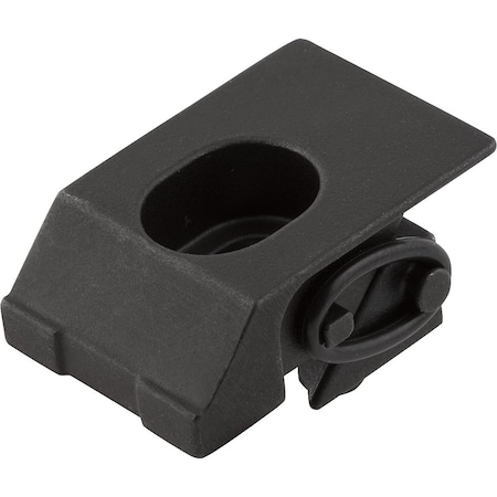 Kipp Flat Clamp Fixed 15X7, D1=4, L1=12, Form:A Narrow, Steel K1168.104